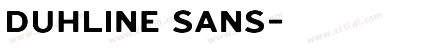 Duhline Sans字体转换